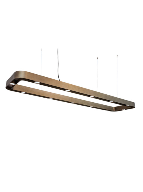 Astor reCTAngle hanglamp 12-l 74W CTA brons ontworpen door Brands-concept