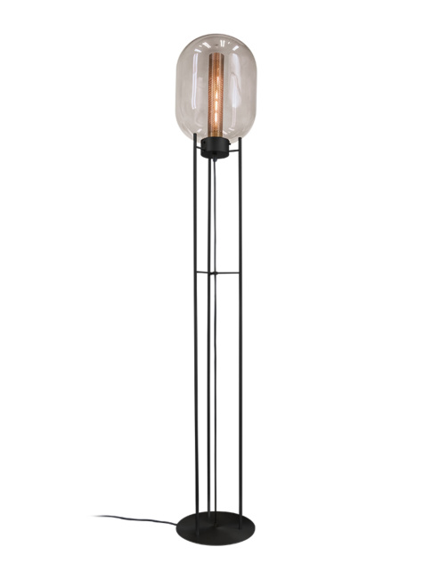 Rivington Glass floor lamp black designed by Brands-Concept