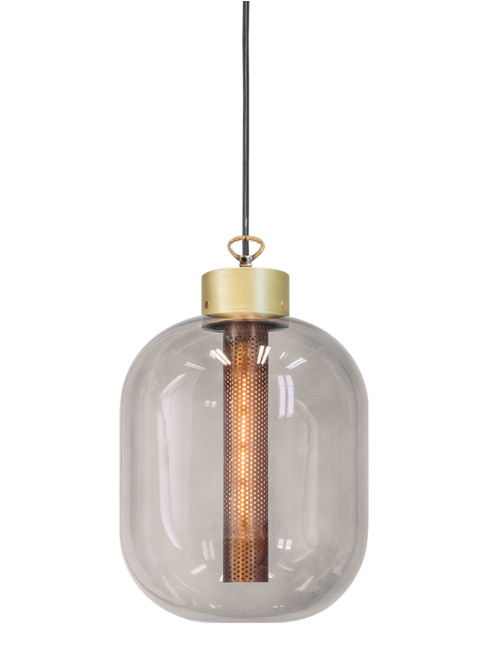 Rivington Glass brass hanging lamp designed by Brands-Concept