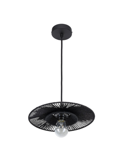 CAPPELLO HANGING LAMP E27 d:30cm black with black shade
