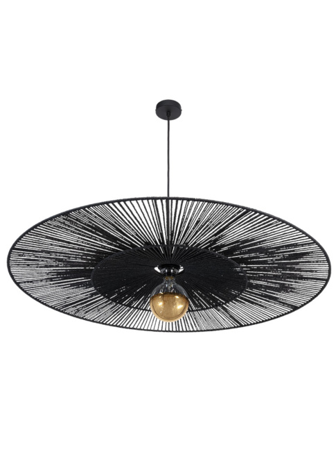 CAPPELLO HANGING LAMP E27 d:100cm black with black shade