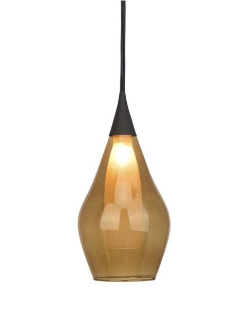 Ionia hanglamp 1-l G9 zwart, glas a