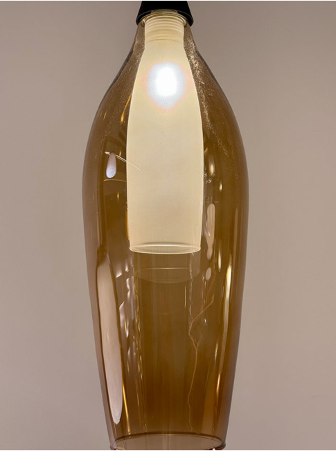 Ionia hanglamp 1-l G9 zwart, glas b