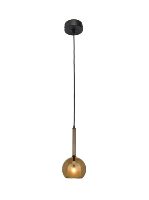 IONIA hanging lamp 1-L G9 black, glass D