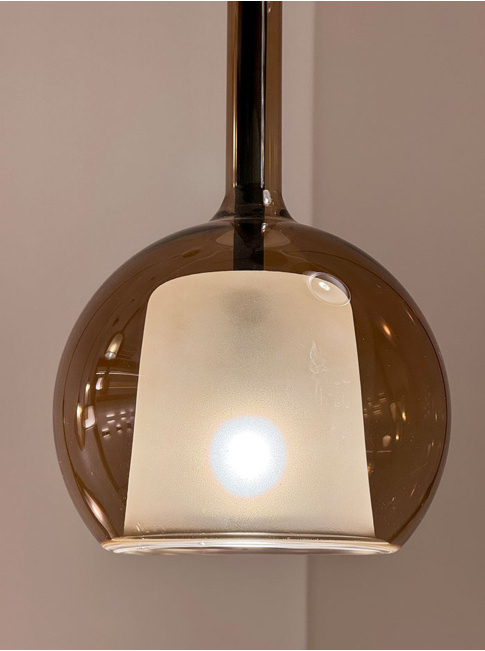 Ionia hanglamp 1-l G9 zwart, glas d