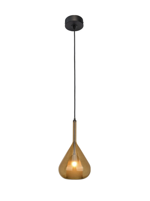 IONIA hanging lamp 1-L G9 black, glass E