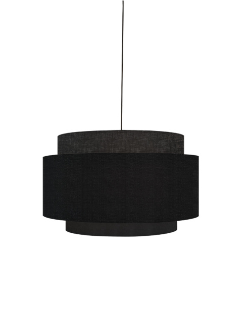 Halo black hanging lamp shade designed by Piet Boon