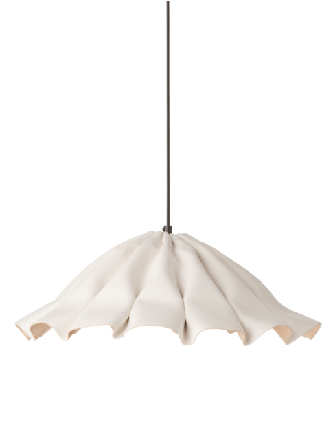 Lude M white hanging lamp designed by Piet Boon