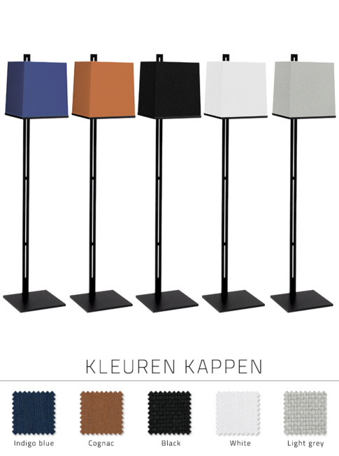 Ready black floor lamp designed by Piet Boon