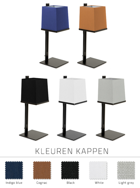 KLAAR black table lamp Designed By Piet Boon