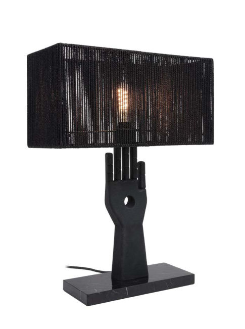 Nocturnals hand tafellamp E27 zwart ontworpen door Monique des Bouvrie