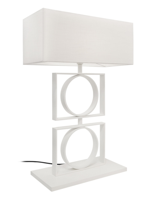 SANS CHICHI white table lamp Designed By Monique Des Bouvrie