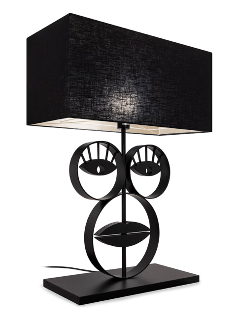 LE MASQUE table lamp black Designed By Monique Des Bouvrie