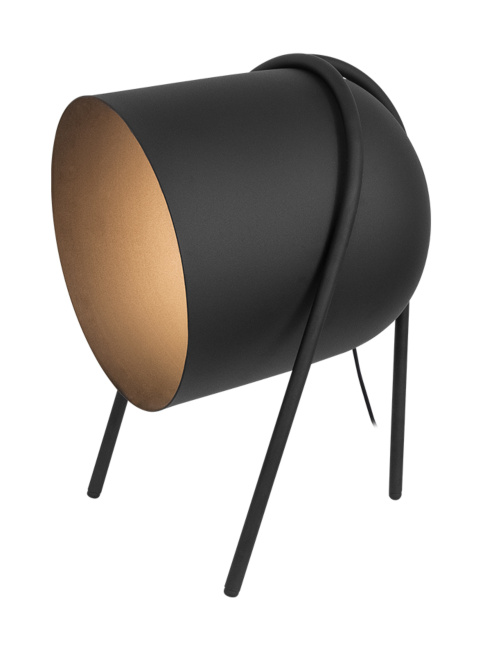 Bullit black table lamp designed by Mariska Jagt