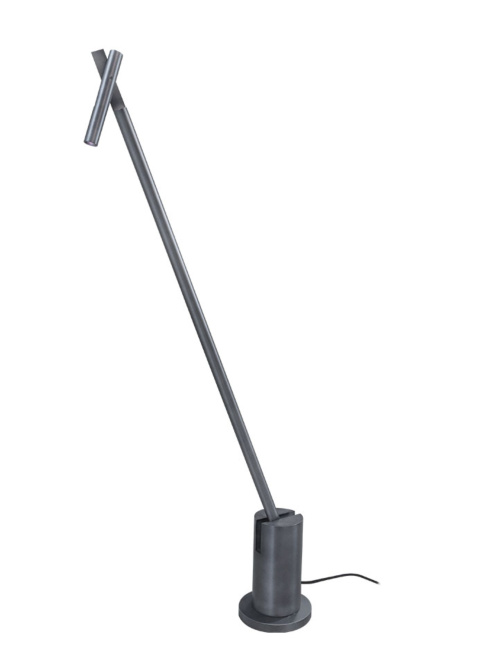 The one 4.5W 2700K graphite floor lamp designed by Mariska Jagt