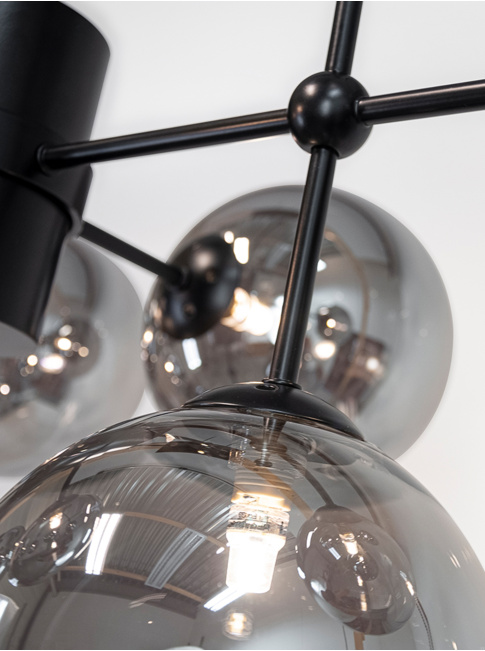 Stellar hanglamp 10-lichts smoke