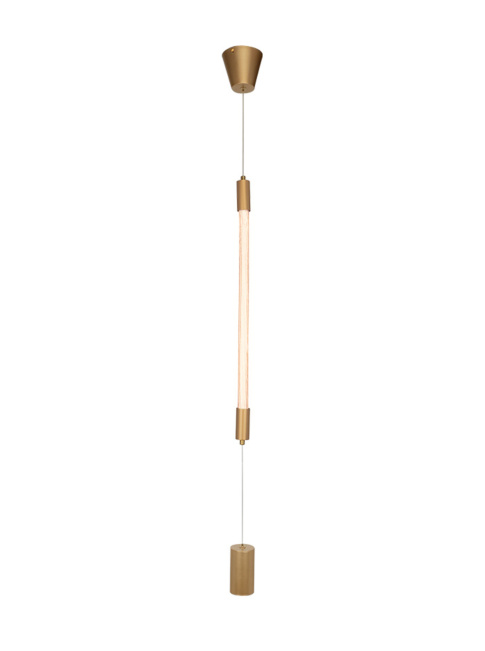 ROPE vertikale hanglamp 7W 2700K goud - Hanglampen