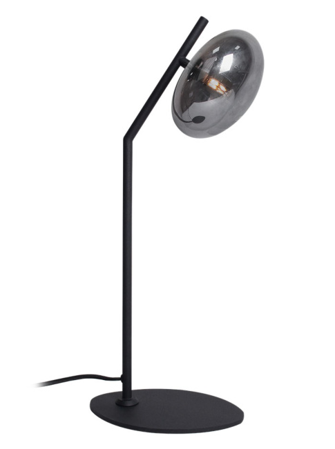 Flow tafellamp G9 zwart met smoke glas - Tafellampen