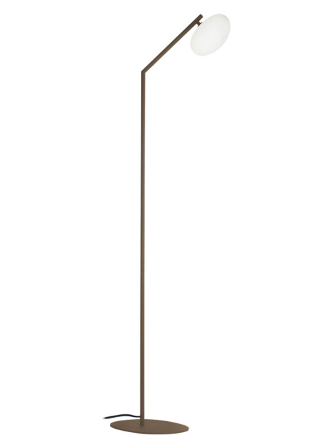 Flow floor lamp G9 bronze with opal glass