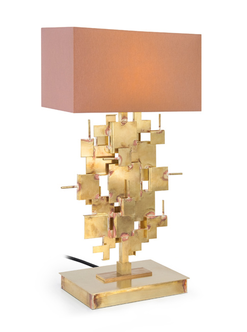 ABE brass table lamp designed by Lotz