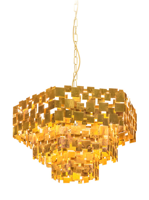 ABE brass chandelier designed by Lotz