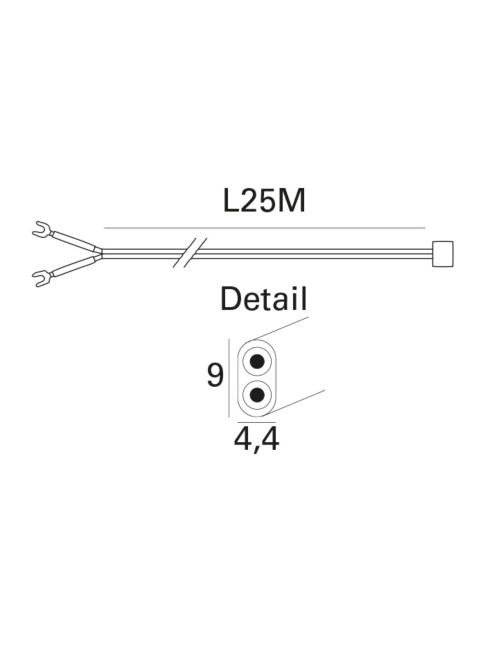 FLATCABLE 25m - Kabels