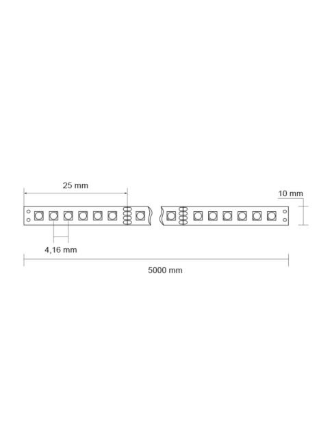 Basso LED 24VDC 75W 2700K 240LEDs per meter
