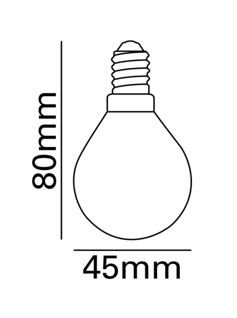 Girato E14 ball lamp 1975K