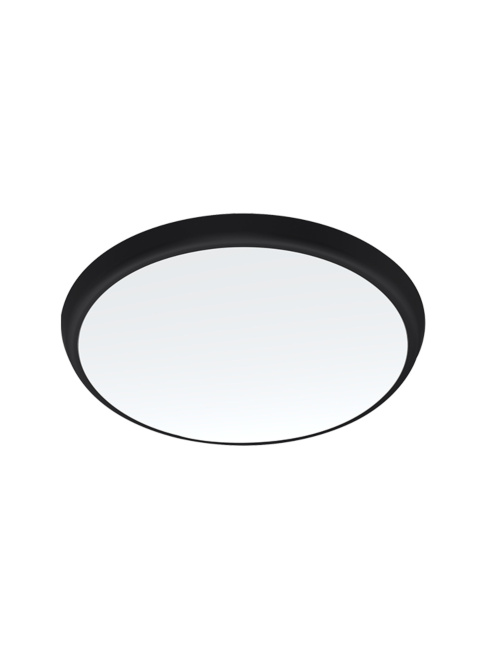 FELLITO ceiling lamp d:30cm 18W 1700lm black with emergency and sensor - Plafondlampen