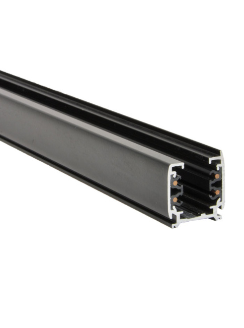 Railset 3-fase 2x 1m zwart
