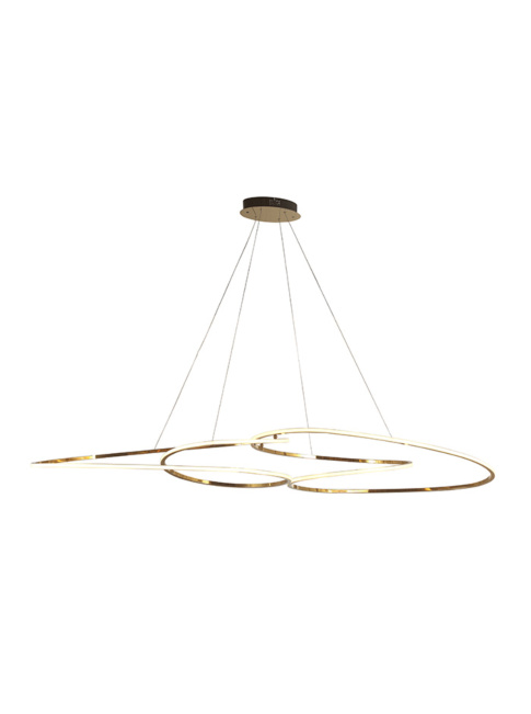 Inside hanging lamp 74W brass