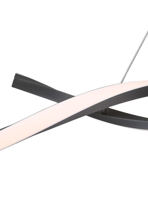 DOUBLE PROFILE hanging lamp 63W graphite - Hanglampen