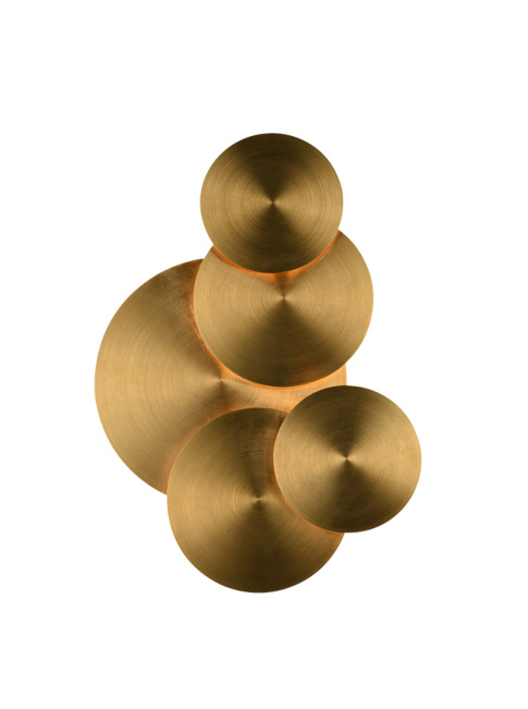 DISK wall lamp 15W brass