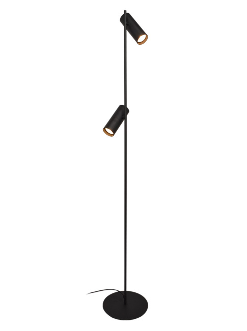 KOS vloerlamp 2-lichts GU10 zwart - Vloerlampen