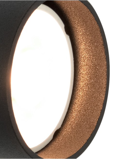 NAXOS plafondlamp 1-lichts GU10 zwart - Opbouwspots
