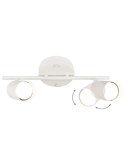Naxos ceiling light GU10 2-light white