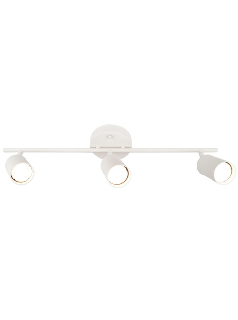 NAXOS 3-light GU10 white ceiling light