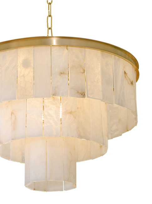 CARINO GRANDE CHANDELIER 9-light E14 copper d:60cm - Hanglampen
