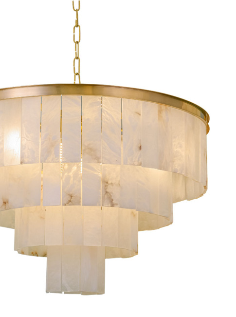 CARINO GRANDE CHANDELIER 16-light E14 copper d:80cm - Hanglampen
