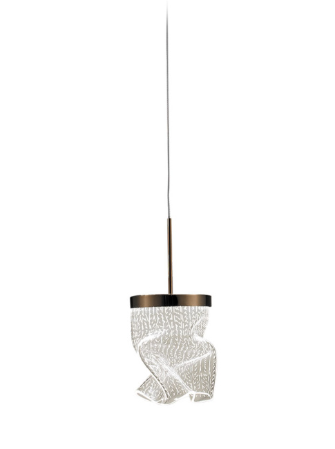 FELICE hanglamp 1x 5W 2700K goud d:10cm dimbaar - Hanglampen