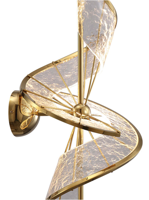 Civita wall lamp 19W 3000K gold d:32cm dimmable