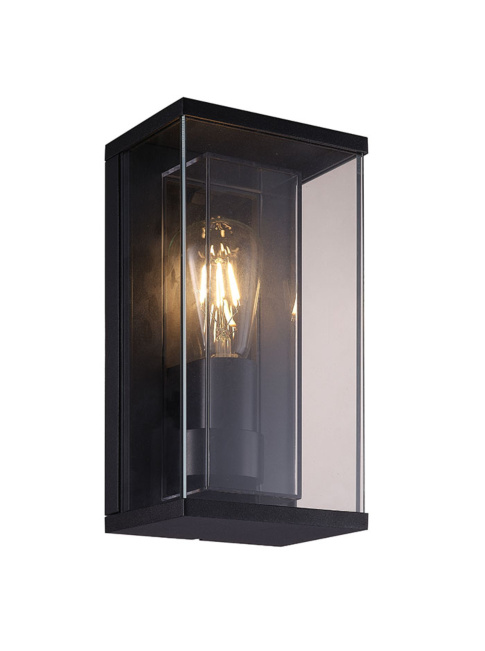 Meran wall Light E27 black IP65