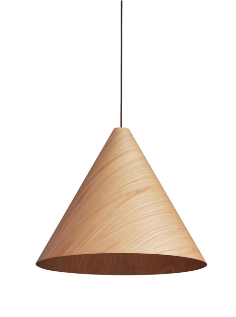 Aldo s hanging lamp E27 oak wood d:25cm