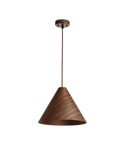 Aldo s hanging lamp E27 dark walnut wood d:25cm