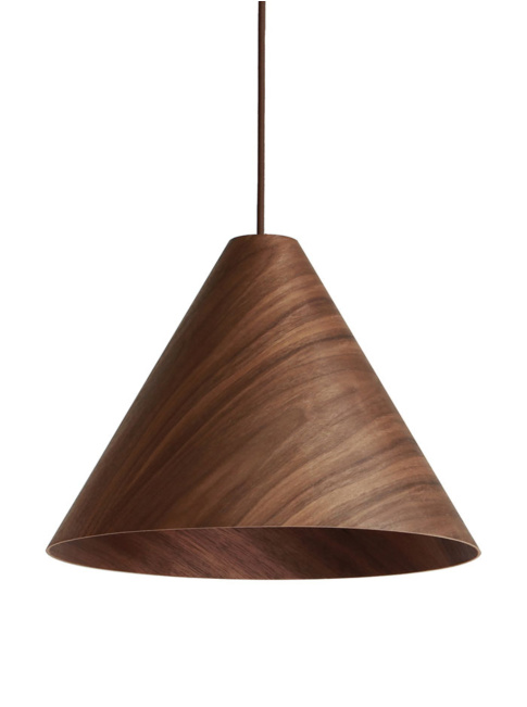 Aldo s hanging lamp E27 dark walnut wood d:25cm