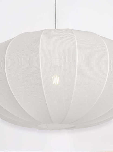 Zen hanglamp E27 d:48cm h:24cm wit