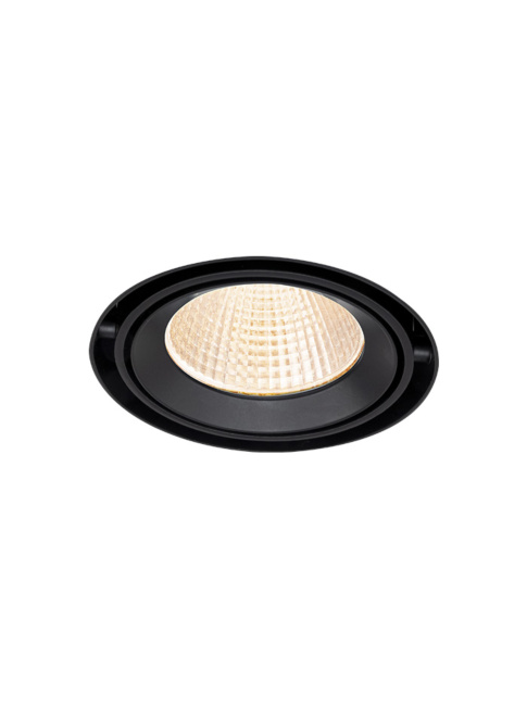 Palermo 70 XS recessed spot 1-l set 2700K black including kit, light source and driver