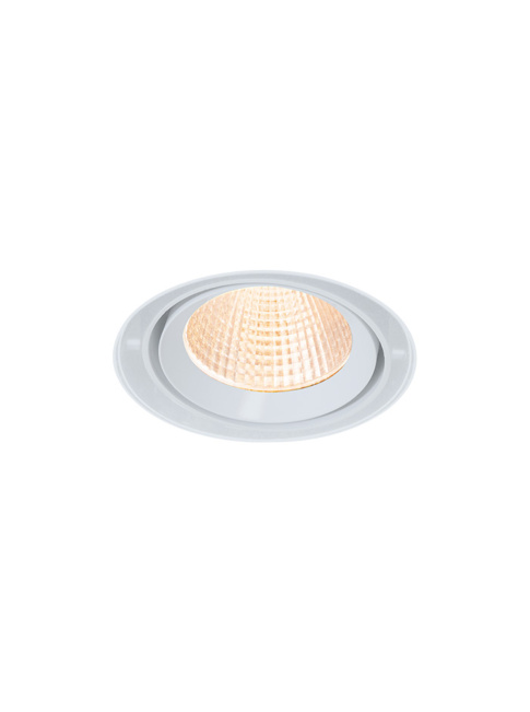 Palermo 70 XS recessed spotlight 1-l set 2700K white including kit, light source and driver