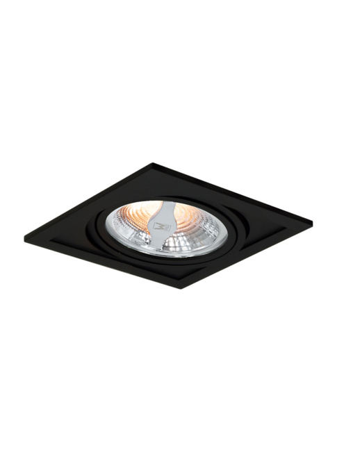 Troy 70 inbouwspot 1-l set 2700K zwart incl. Cusco 70 lichtbron en driver