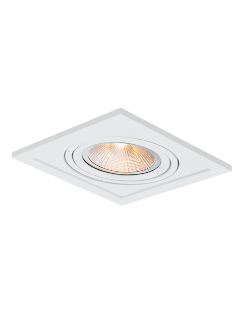 Troy 50 built-in spotlight 1-l set 2700K white including lamp holder and GU10 light source